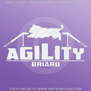Briard Agility Stickers