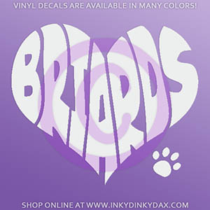 Love Briards Sticker