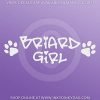 Briard Girl Decals