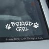 Briard Girl Decal