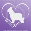 Love Briards Decals