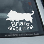 Briard Agility Sticker
