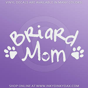 Briard Mom Decals