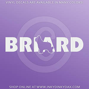 Vinyl Briard Stickers