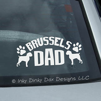 Brussels Griffon Dad Decal