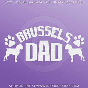 Brussels Griffon Dad Decals