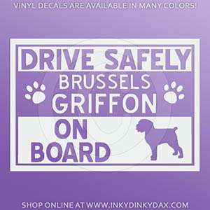 Brussels Griffon On Board Stickers