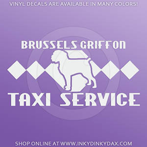 Brussels Griffon Taxi Decal