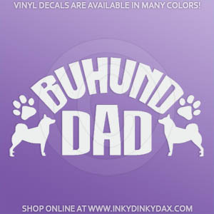 Buhund Dad Decals