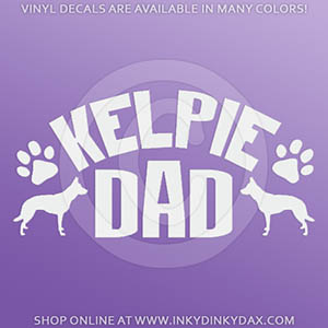 Kelpie Dad Decals