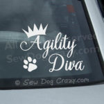 Vinyl Agility Diva Window Stickers