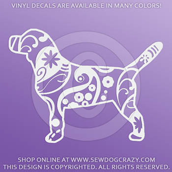 Paisley Beagle Vinyl Sticker