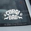Cardigan Welsh Corgi Dad Window Decals