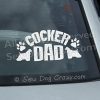 American Cocker Spaniel Dad Window Stickers