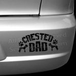 Chinese Crested Dad Decal