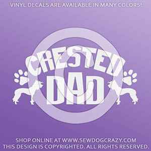 Chinese Crested Dad Stickers
