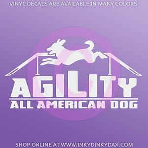 All American Dog Agility Stickers