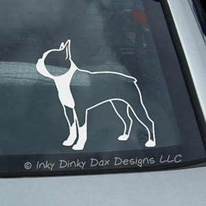 Boston Terrier Car Stickers