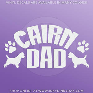 Cairn Terrier Dad Sticker