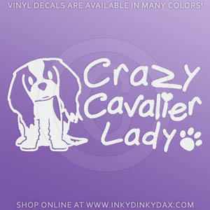 Crazy Cavalier Lady Sticker
