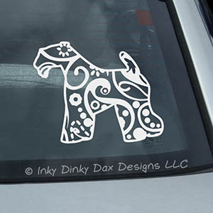 Paisley Kerry Blue Terrier Decal