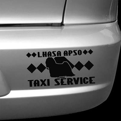 Lhasa Apso Taxi Sticker