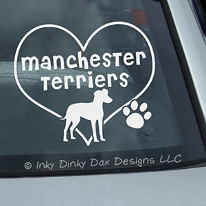 I Love Manchester Terriers Sticker