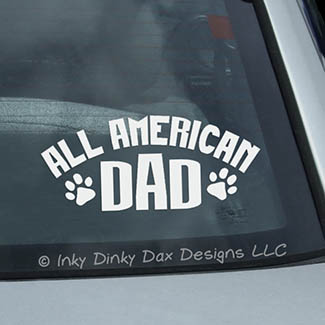 All American Dog Dad Sticker