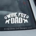 Wire Fox Terrier Dad Decal