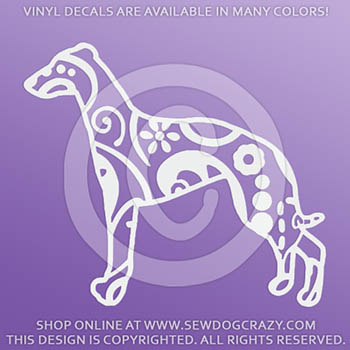 Paisley Whippet Decal