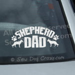 Shepherd Dad Car Decal