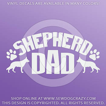 Shepherd Dad Vinyl Sticker