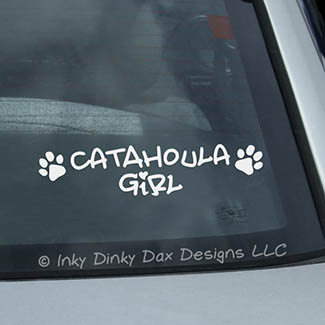 Catahoula Girl Decal