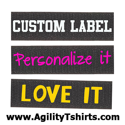 Glow in the Dark Custom Velcro Label / Patches for Dog Harness by