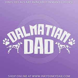 Dalmatian Dad Car Sticker