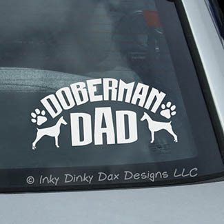Doberman Dad Decal