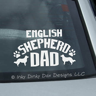 English Shepherd Dad Decala