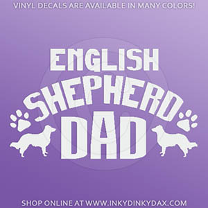 English Shepherd Dad Sticker