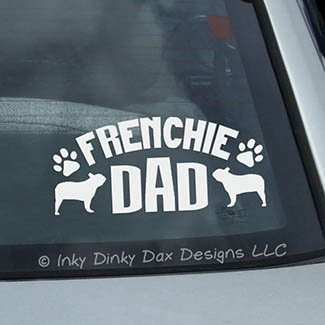 Frenchie Bulldog Dad Decal