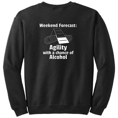 Funny dog agility sweatshirt