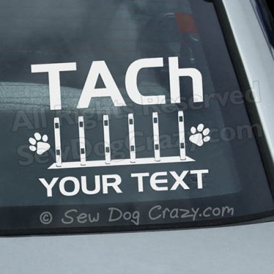 Personalized Agility Title Stickers