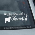 Old English Sheepdog Car Stickers