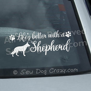 Pretty German Shepherd Car Sticker