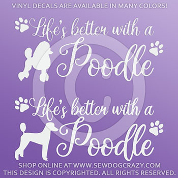 Beautiful Poodle Decals