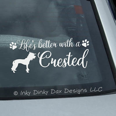 Chinese Crested Decals