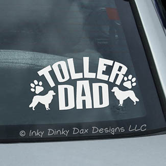 Toller Dad Car Window Decal