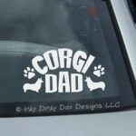 Corgi Dad Car Decal