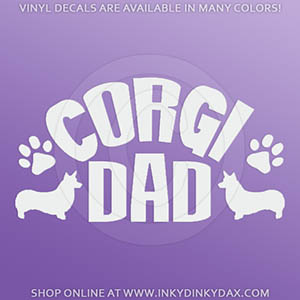 Corgi Dad Car Sticker
