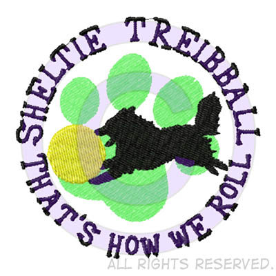 Embroidered Sheltie Treibball Shirts