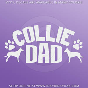 Smooth Collie Dad Car Window Decal